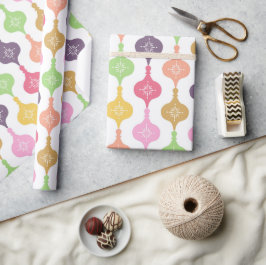 Papel De Regalo Ornamento navideño moderno