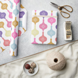 Papel De Regalo Ornamento navideño moderno