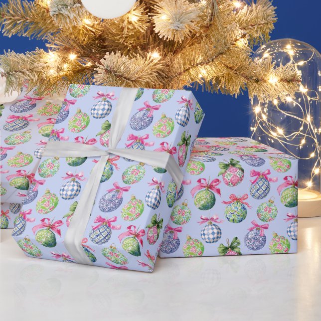 Papel De Regalo Ornamentos de adormidera de Navidades (Vacaciones)