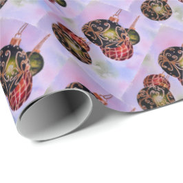 Papel De Regalo Ornamentos de Navidad