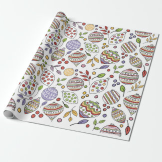 Papel De Regalo Ornamentos festivos