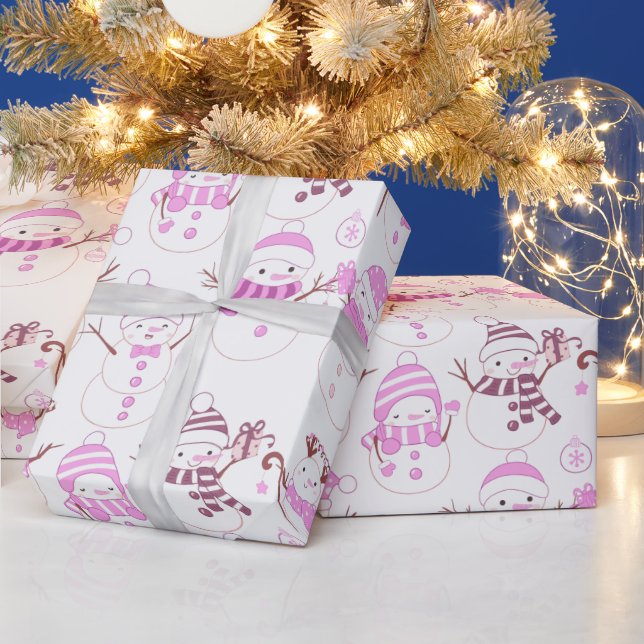 Papel De Regalo Ornamentos navideños de Snowmen Regalos Navidades  (Vacaciones)