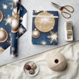 Papel De Regalo Ornamentos Purpurinoso