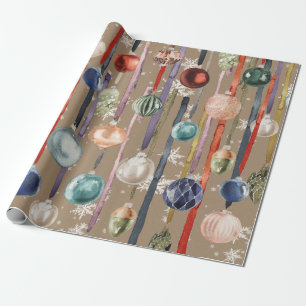 Papel De Regalo Ornamentos Rústicos De Vidrio Vintage Colgados En