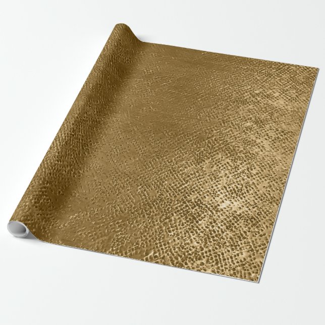 Papel De Regalo Oro antiguo Metallic-30 (Desenrollado)