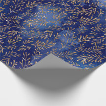 Oro de hoja azul medianoche Efecto elegante