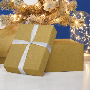Papel De Regalo Oro de inspiración metálica simple y elegante