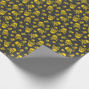 Papel De Regalo Oro de los huesos del cielo