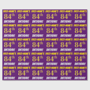 Papel De Regalo Oro falso/de imitación de la púrpura, "84.o