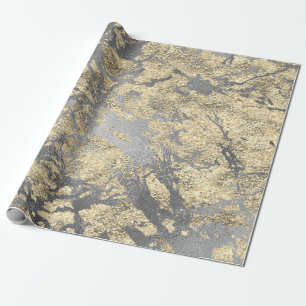 Papel De Regalo Oro fundido abstracto VIP del chamán de los gris
