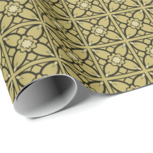 Papel De Regalo Oro negro 'N'