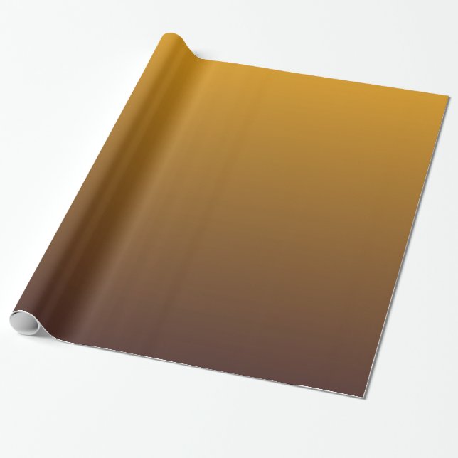 Papel De Regalo Oro picante Brown Ombre (Desenrollado)