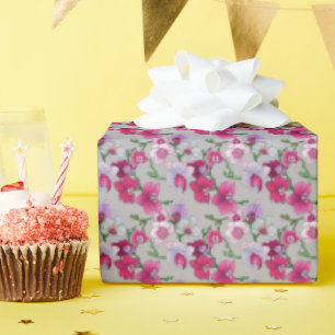 Papel De Regalo Orquídeas rosas en flor