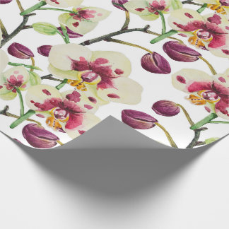 Papel De Regalo Orquídeas y floral