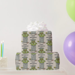 Papel De Regalo Oscar el Gruñón Vintage