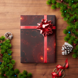 Papel De Regalo Oscuro Red Burgundy Gothic Lace Snowflake