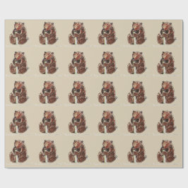 Papel De Regalo Oso contempla la hibernación