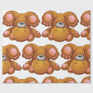 Papel De Regalo Oso de peluche al revés