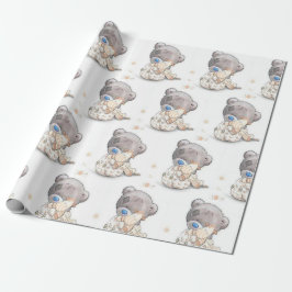 Papel De Regalo Oso de peluche con personalizable de juguete