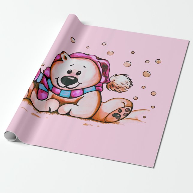PAPEL DE REGALO OSO DE VACACIONES (Desenrollado)