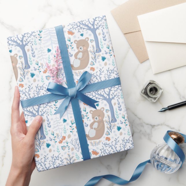Papel De Regalo Oso del bosque (Regalar)