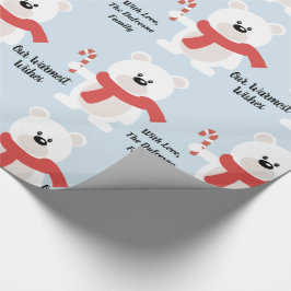 Papel De Regalo Oso festivo personalizado