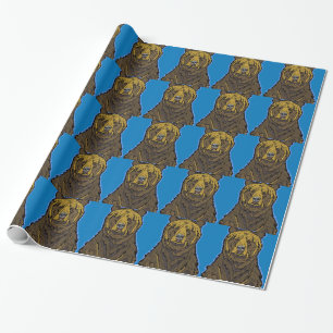 Papel De Regalo Oso grizzly