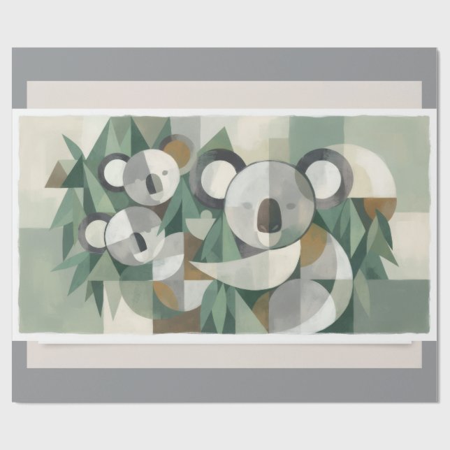 Papel De Regalo Oso Koala (Superficie plana)