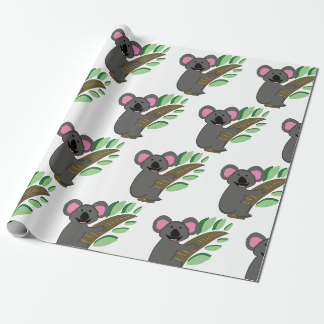 Papel De Regalo Oso Koala (Desenrollado)