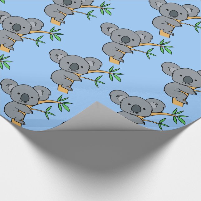 Papel De Regalo Oso Koala Adorable (Esquina)