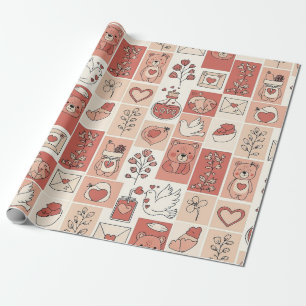 Papel De Regalo Oso Lindo - Suave Bosque Pastel (6)