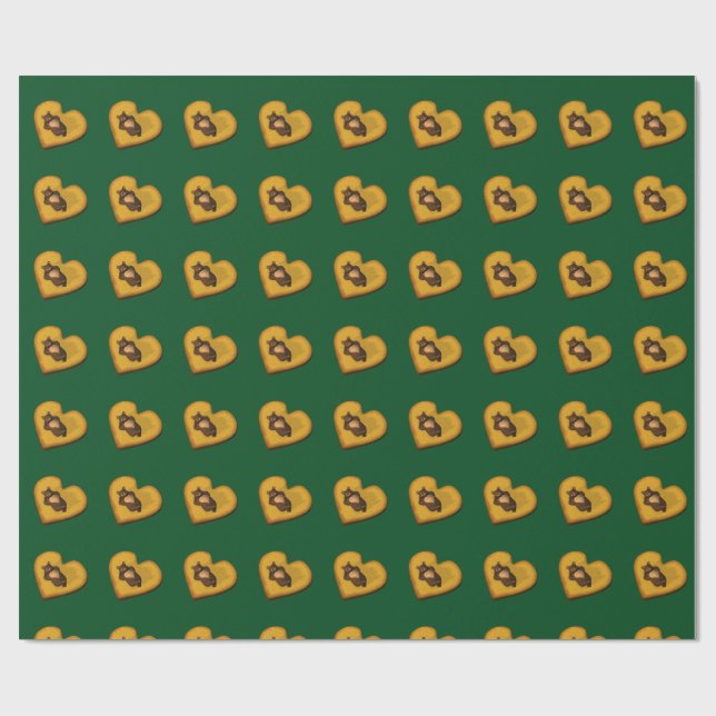 Papel De Regalo Oso marrón pequeño (Superficie plana)