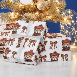 Papel de regalo Oso Navidad de Invierno