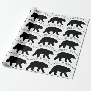 Papel De Regalo Oso negro