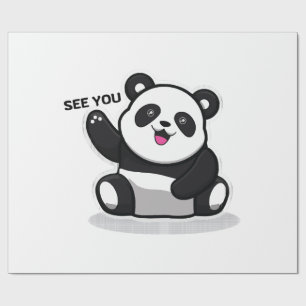 Papel De Regalo oso panda lindo