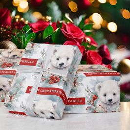 Papel De Regalo Oso polar agrega regalo de Navidades adorables con