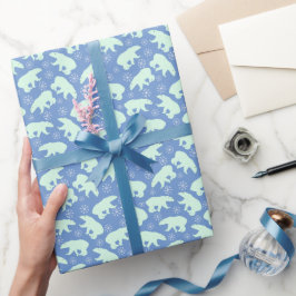 Papel De Regalo Oso Polar Blanco en todas las ocasiones