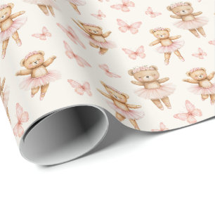 Papel De Regalo Osos bailarines lindos