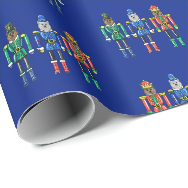Papel de regalo Osos Cascanueces (Esquina del rollo)