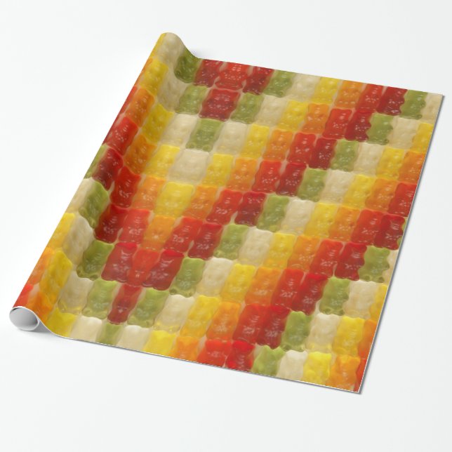 Papel De Regalo osos de goma - giftwrap (Desenrollado)