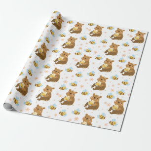 Papel De Regalo Osos De Miel Adorables