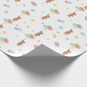 Papel De Regalo Osos de peluche y globos