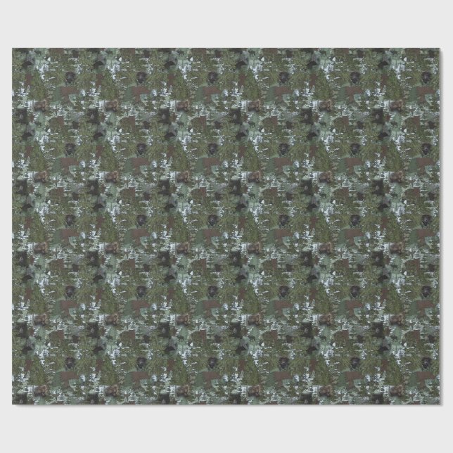 Papel De Regalo Osos en los hermosos bosques (Superficie plana)