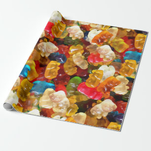 Papel De Regalo osos gummy