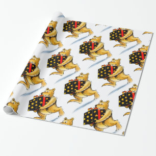 Papel De Regalo Osos lindos del navidad