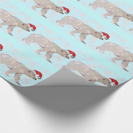 Papel De Regalo Osos polares de Paisley Santa