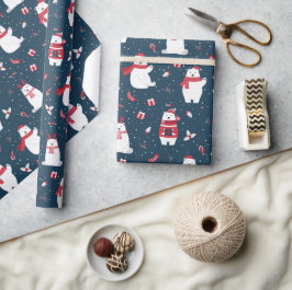 Papel De Regalo Osos polares de vacaciones