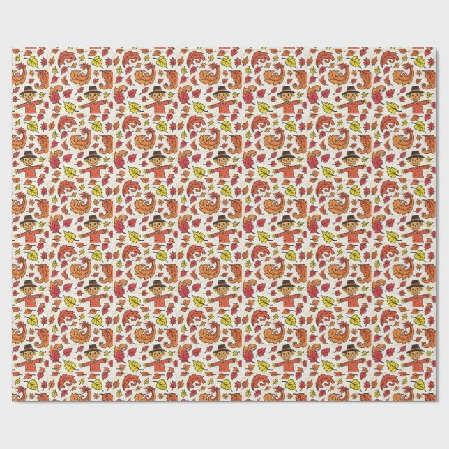 Papel De Regalo otoño (Superficie plana)