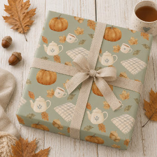 Papel De Regalo Otoño cálido y acogedor