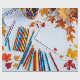 Papel De Regalo Otoño de Regreso a Clases